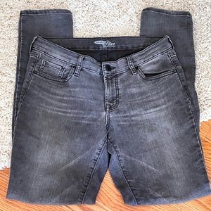 Old Navy Diva skinny gray jeans with washed look/worn look. Size 4